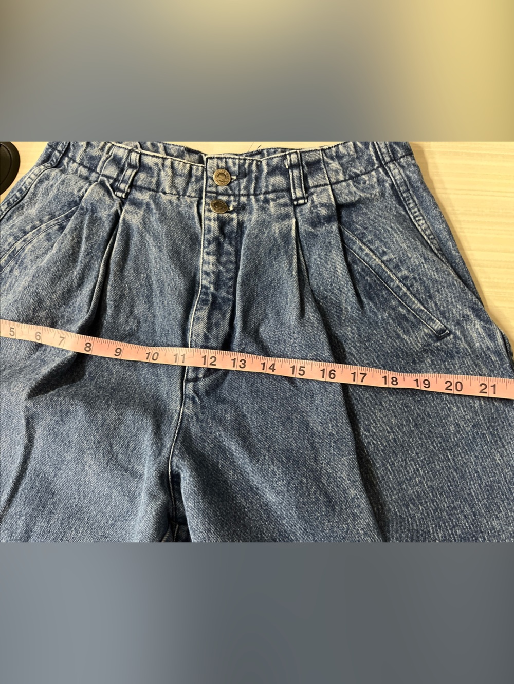 Vintage Outback Red Women's Jeans Double Button Waist Pleated Tapered Size 12 - Picture 14 of 15